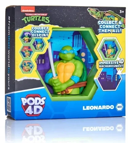WOW! PODS - 4D Wojownicze żółwie ninja figurka Leonardo