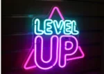 Neon LUCUNSTAR Level Up do dekoracji ściennej 3