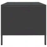 VidaXL Stolik kawowy, czarny, 101,5x50x43,5 cm, stal 6