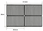 Denmay 7522/7521 żeliwny ruszt do gotowania 38 x 28,6 cm 2