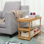 Szafka na buty z siedziskiem Songmics 70 x 45 x 28 cm odcienie brązu 10