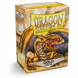 Koszulki na karty Arcane Tinmen Dragon Shield Matte Gold 100 szt. 2