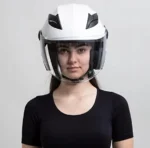 WESTT Jet kask motocyklowy, kask na skuter, z podwójnym wizjerem, S 55-56cm 3