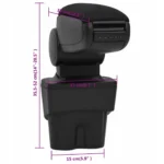 PODŁOKIETNIK SAMOCHODOWY CZARNY 17X32X(35,5-52)CM ABS VW TOURAN 2003-20015 10