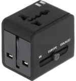 UNIWERSALNA PRZEJŚCIÓWKA SIECIOWA Z ZASILACZEM USB ASP-100/230V+USB 3