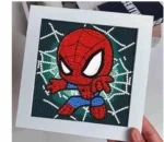 Haft Diamentowy Diamond Painting Mozaika Spiderman z ramką 18x18 cm cc008 2