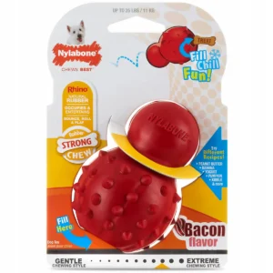 Gryzak dla psa Nylabone zabawka czerwona na przysmaki