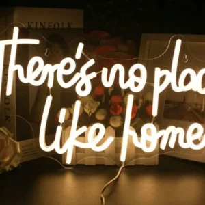Neon There's no place like home, ściemnialna lampa neonowa LED