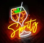 Neon LED z akrylu z drinkiem, ściemnialny neon do baru 2