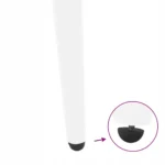 Nogi do stolika kawowego, 4 szt., biale, 42-43 cm, stal 9