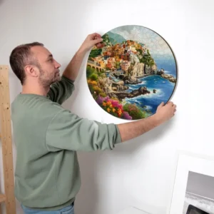 Iconic Puzzles - Portofino, Włochy, 100% zrównoważone drewniane puzzle