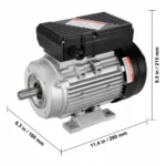 Silnik Elektryczny 0,75KW AC 220-240V 5.45A 1-Fazowy Wał Wielowypustowy 3