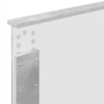 VidaXL Wezgłowie łóżka z zagłówkiem Szary beton 100 cm Drewno kompozytowe 8