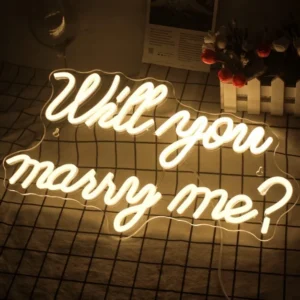 Wanxing Werden mich heiraten Neonowe znaki ślubne 2