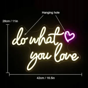 Neonowy znak świetlny Do What You Love- Wanxing 2