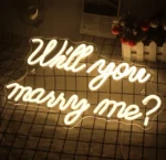 wanxing Neonowy znak "Will You Marry Me" do dekoracji ścian, ślub 2