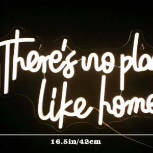 Neon There's no place like home, ściemnialna lampa neonowa LED 2