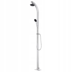vidaXL Prysznic ogrodowy, 215 cm, aluminium, na basen/prywatną plażę