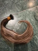 Pasma naturalne brąz Hair2Heart ringi 40 cm 2