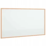 VidaXL Tablica magnetyczna z ramą z litego drewna sosnowego 100x55 cm