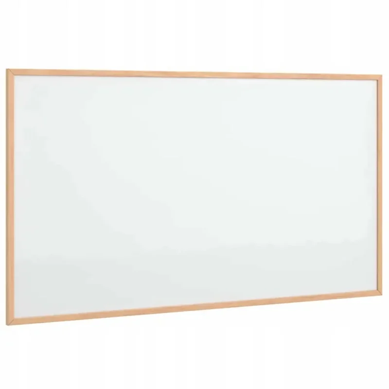 VidaXL Tablica magnetyczna z ramą z litego drewna sosnowego 100x55 cm