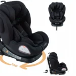 FOTELIK SAMOCHODOWY DLA DZIECKA Isofix360° i-Size 40-150 cm, czarny