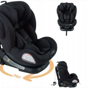 FOTELIK SAMOCHODOWY DLA DZIECKA Isofix360° i-Size 40-150 cm, czarny