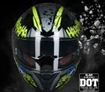 Kask Motocyklowy ILM Z501 Joker Full Face Pinlock DOT Rozmiar M Integralny 4
