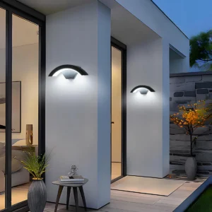 Kinkiet ogrodowy Comely czarny zintegrowane źródło LED 24 W 2
