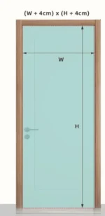 Magnetyczna moskitiera na drzwi/okno 120x210 cm, biała 4