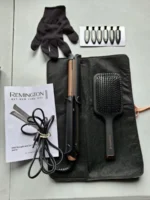 Prostownica Remington S6078 lokówka , ceramiczna szczotka komplet 4