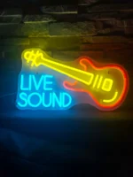 Ineonlife Live Sound Gitara , kolorowe światła neonowe LED