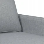 Sofa 3-osobowa, jasnoszara, 180 cm, tapicerowana tkaniną 6