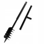 vidaXL Świder z rączką, do dziur,120 mm, podwójna spirala, stalowy, czarny 2