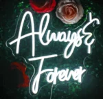 Looklight Always Forever Neon Led Sign - Biała akrylowa lampka nocna USB 3