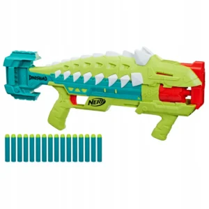 Nerf, miotacz DinoSquad Armorstrike, obrotowy bęben na 8 strzałek OUTLET