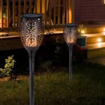 LAMPA SOLARNA OGRODOWA POCHODNIA LAMPION 7