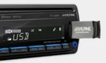 Radio samochodowe Alpine UTE-200BT 1 DIN FM AM USB AUX Bluetooth multicolor