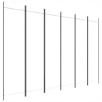 VidaXL Parawan 6-panelowy, biały, 300 x 200 cm, tkanina