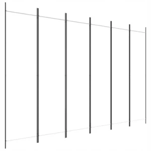 VidaXL Parawan 6-panelowy, biały, 300 x 200 cm, tkanina