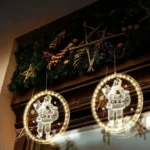 WISZĄCA LAMPKA ILUZJA 3D LED DEKORACJA OZDOBA ŚWIĄTECZNA MIKOŁAJ 7