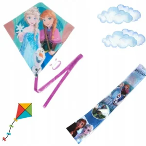 DUŻY KOLOROWY LEKKI LATAWIEC DLA DZIECI DISNEY FROZEN 57 x 45 cm + 2