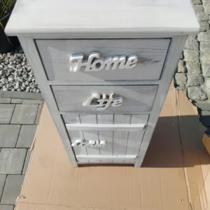 Komoda Meble 2 Szuflady Biała Shabby Chic 2