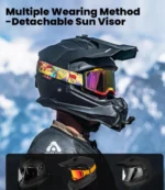 ILM Kask motocrossowy dla dorosłych motocykl L 4