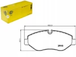 Hella 8DB 355 005-521 Zestaw klocków hamulcowych, hamulce tarczowe 6