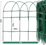 Siatka ogrodowa ogrodzenie 0,4x25m drut pvc zielony Amagabeli Promocja 2