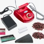 Elektryczny pilnik Obcinacz do paznokci SI-MA-318 - Czerwony