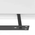 VidaXL Półka na książki/DVD płyta MDF 40x20 cm biały 2 szt. 3