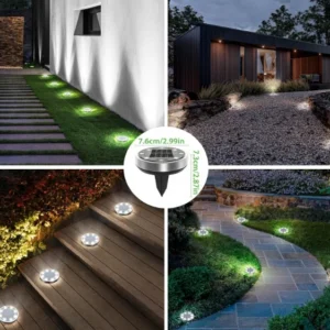 Solar lampy Ogrodowe 13 Sztuk LED Zimne Białe Wodoodporne, do ziemi 2