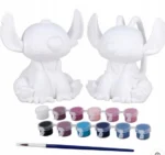 FIGURKI 14 cm GIPSOWE DO MALOWANIA Disney Stitch&Angel farby dla dzieci 4